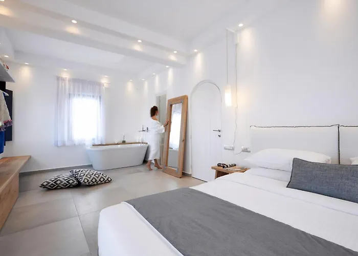 Lovely Santorini 3 Bedrooms Petra Private Pool 别墅 卡特瑞杜斯